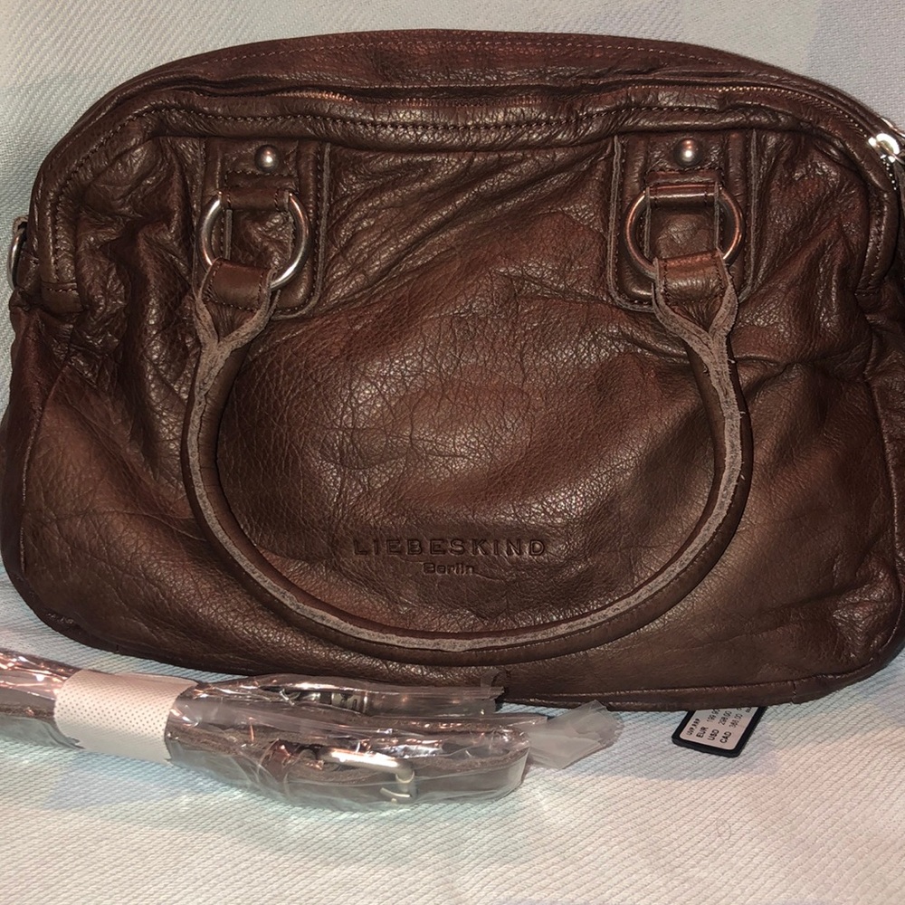 Liebeskind Berlin real leather satchel BROWN & NEW